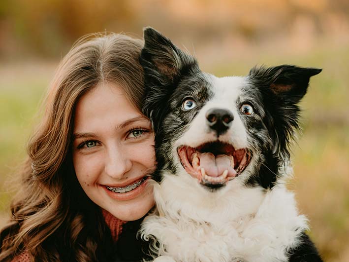 Clicker training Border Collie